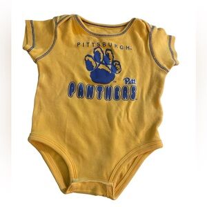 Pittsburgh Panthers Infant 3/6 Month Yellow Bodysuit